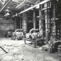 Digital image of B+W photo of former Maxwell House Coffee plant interior, Silo Building, 6th floor, Hoboken, 2003.