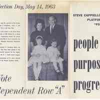          Digital images of political brochure for Steve Cappiello running for Third Ward Councilman, Hoboken, 1963. picture number 2
   