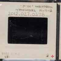          Color slide of interior detail view of the Lackawanna Terminal waiting room ceiling picture number 2
   