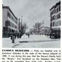 Reference image: View of downtown Hoboken after the Blizzard of 1888, Hoboken, 1888.