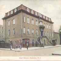 Postcard: High School, Hoboken, NJ