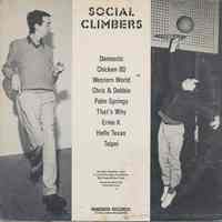          album sleeve back Social Climbers (photos A. Leroy & Mark Bingham)
   