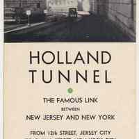 Brochure: Portrait of a New Tunnel. Midtown Hudson Tunnel .. To Be Placed in Operation ... in 1938. Port Authority; issued 1936.