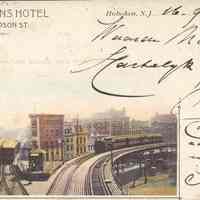 Postcard: C. F Baans Hotel, Hoboken, NJ