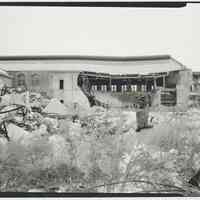 B+W photo of buildings, interiors and exteriors, of the Bethlehem Steel Shipyard, Hoboken Division, no date (ca 1990.)