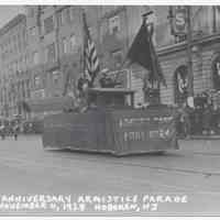 Postcard: 10th Anniversary Armistice Parade, November 11, 1928, Hoboken, N.J.