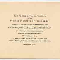          Enclosure 2: invitation to 54th annual commencement
   