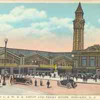 Postcard: Ferry, Hoboken, NJ