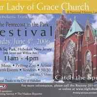 Poster: The Pentecost in the Park Festival. Our Lady of Grace Church, Hoboken, 2006.