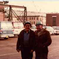 Digital scan of color photo of Bethlehem Steel Hoboken Shipyard, Hoboken, no date, circa 1970-1980.