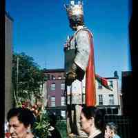 Color slide of a religious statue.