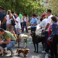 Digital color image of the 2004 Hoboken Pet Parade, along the Hoboken Waterfront, Sunday, September 26, 2004.