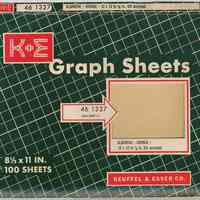 Carton for K&E Albanene graph sheets 46 1327; old 359T-11. Made & sold by Keuffel & Esser Co., [Hoboken], n.d, ca. 1956-1966.