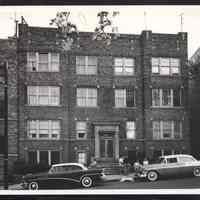 B&W photo of apartment building at 276 Hawthorne Avenue, Newark.