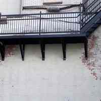          53: new emergency fire stairs, central section, west facade
   