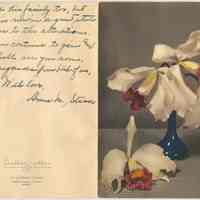 Notecard sent to Madeline Miller, St. Clare Hospital, NY from Anna Stasse, 715 Bloomfield St., Hoboken, Aug. 15, 1947.