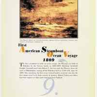          pg 8: 9. First American Steamboat Ocean Voyage 1809
   