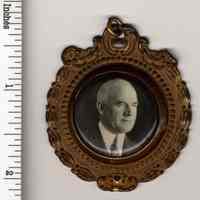 Commemorative photo medallion of Bernard N. McFeely, Hoboken, no date, probably 1930.