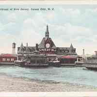 Postcard: Central RR, Jersey City, NJ