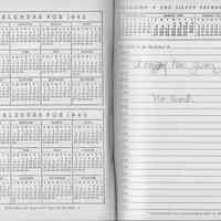 Work diary for 1941 of William Craig, employee of Bethlehem Steel Shipyard, Hoboken Division.
