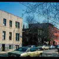          Color slide of eye-level view of row houses on the N side of 5th between Park and Garden looking E picture number 1
   