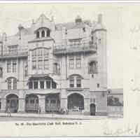 Postcard: No. 10 - The Quartette (sic - Quartett) Club Hall, Hoboken, N.J. Postmarked Sept. 2, 1905.