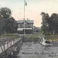 Postcard: Robbins Reef Yacht Club, Bayonne, NJ