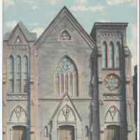 Postcard: 13256. First M. E. Church, Hoboken, N.J. No date, circa 1907-1914; unposted.