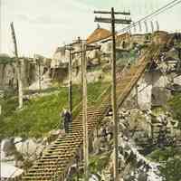 Postcard: Weehawken Steps, Jersey City, NJ