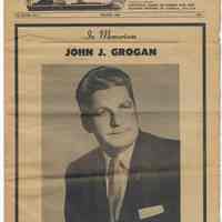 The Shipbuilder. Vol. XXVIII, No. 4. Winter 1968. In Memoriam. John J. Grogan, 1914-1968.