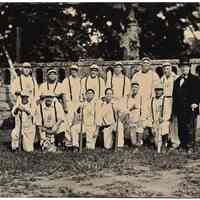 Tintype: Hoboken Nine re-creation baseball team, Pershing Field, Jersey City, N.J., Sept. 22, 2012.