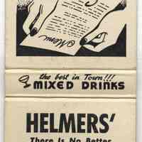 Matchbook from Helmers