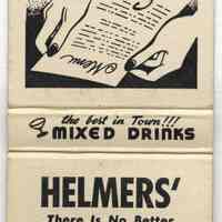 Matchbook from Helmers