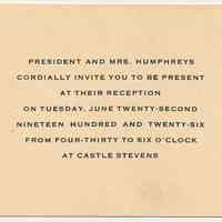          Enclosure 3: invitation to reception
   