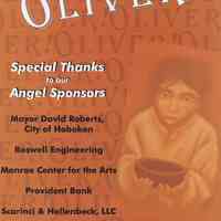 Poster: Oliver. Hoboken High School Theater Department, Hoboken (2005).