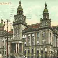 Postcard: City Hall, Jersey City, NJ