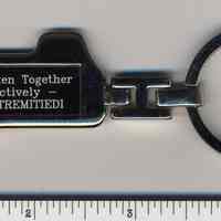 Key chain with political advertising for Richard Tremitiedi, (Hoboken, 2007).