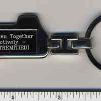 Key chain with political advertising for Richard Tremitiedi, (Hoboken, 2007).