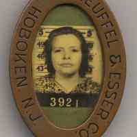 Keuffel & Esser Co., Hoboken, N.J., employee photo identification badge, n.d., ca. 1940-1950.