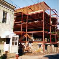 Color photos, 3, of an apartment building under construction, 629 Jefferson St., Hoboken, n.d., ca. 2000-2001.