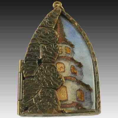 Locket with Enamel