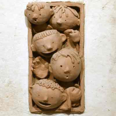 Sketch for Stoneware Sculpture for Men's Bath House