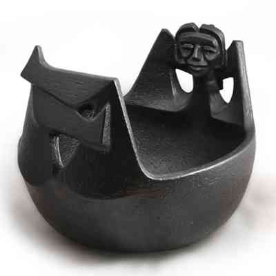 Bowl with Figure, William Aigner, ODC Permanent Collection