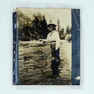 Young Iva A. Mann fishing in American River