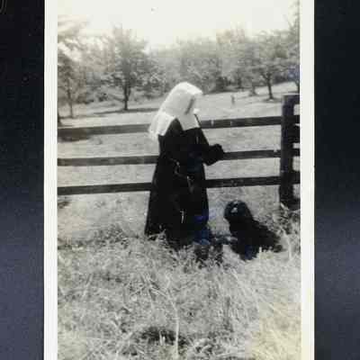 Sister Mary Anna and dog