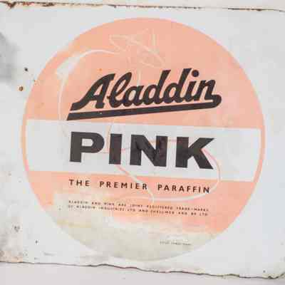 Aladdin enamel Sign