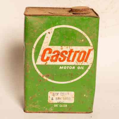 Tin Castrol Mobile Oil