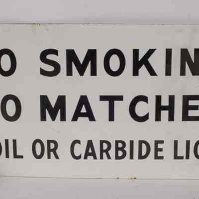 Enamel safety Sign