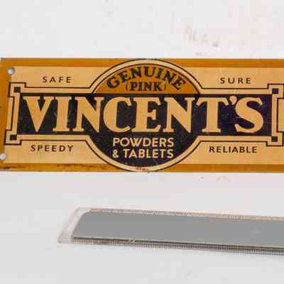 Vincents Headache Powders & Tablets (sign)