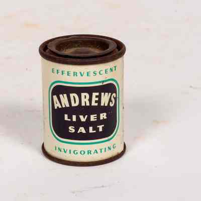 Sample tin liver salt